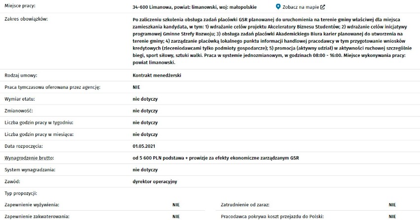 MANAGER GMINNEJ STREFY ROZWOJU W GMINIE
Numer: S t P r / 2 1...