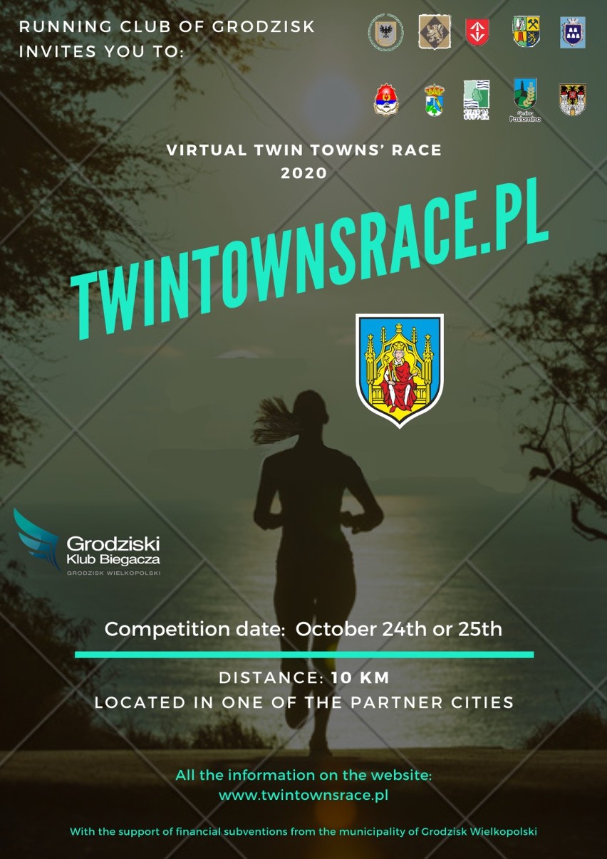 Zaproszenie dla biegaczy na Wirtualny Bieg Miast Partnerskich