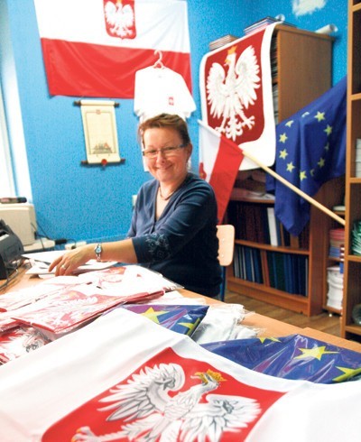 W sklepie Małgorzaty Brulewskiej flag nie brakuje