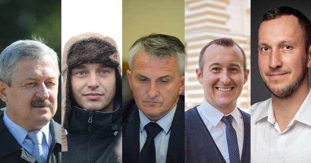 Lokalni politycy ze Świebodzina: Krzysztof Tomalak, Michał Motowidełko, Tomasz Olesiak, Tomasz Sielicki, Sławomir Siewruk
