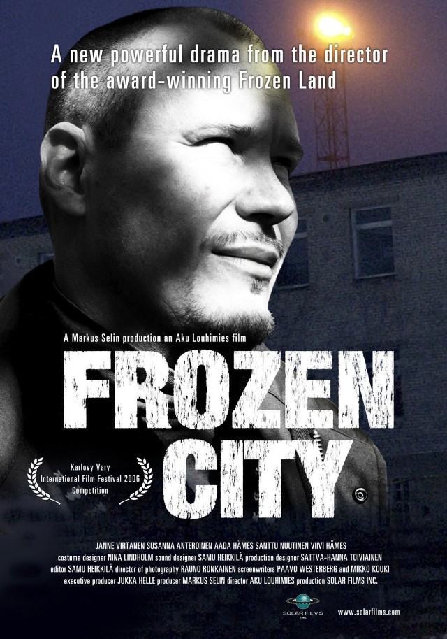 Plakat filmu &quot;Białe miasto&quot; (&quot;Frozen City&quot;)