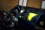 Wypadek w Kowalu. Pijany kierowca wjechał w cysternę z mlekiem [wideo]