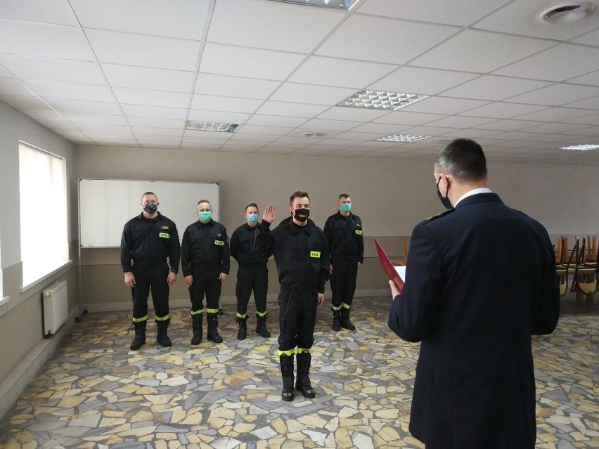 Ślubowanie nowego strażaka w sycowskiej jednostce  