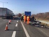 Dwa auta zapaliły się na autostradzie A2 pod Łowiczem