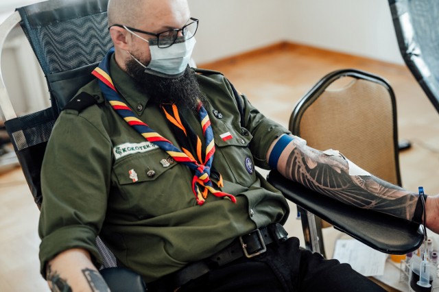 Akcja krwiodawstwa HDK Commando w Lublińcu - "Krew za krew"