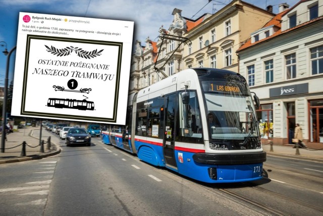 Bydgoski Ruch Miejski oraz Rada Osiedla Wilczak-Jary organizują wydarzenie pod nazwą "Pożegnanie tramwaju jedynka"