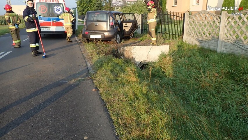 Wypadek samochodowy w Żytnej. Uderzył w przepust drogowy. Przez lekarstwa?