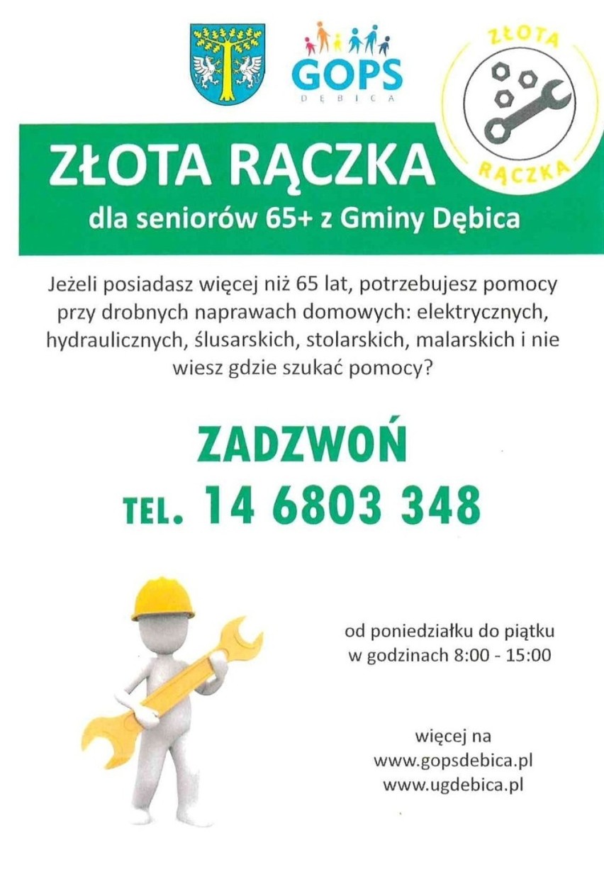 Pan "złota rączka" pomaga seniorom w gminie Dębica