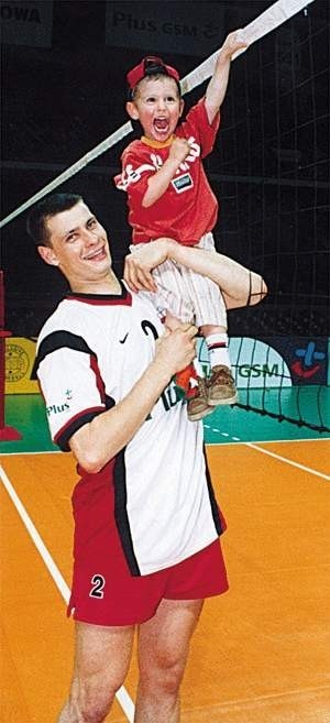 W meczach z Australią Polaków dopingował syn kapitana zespołu Andrzeja Stelmacha, który pokazywał, że i on kiedyś będzie wyskakiwał wysoko ponad siatkę