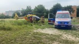 Śmigłowiec Lotniczego Pogotowia Ratunkowego lądował przy oleśnickim szpitalu. Co się stało?