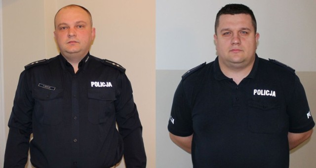 asp. Kamil Węgielnik i mł.asp. Michał Lewandowski