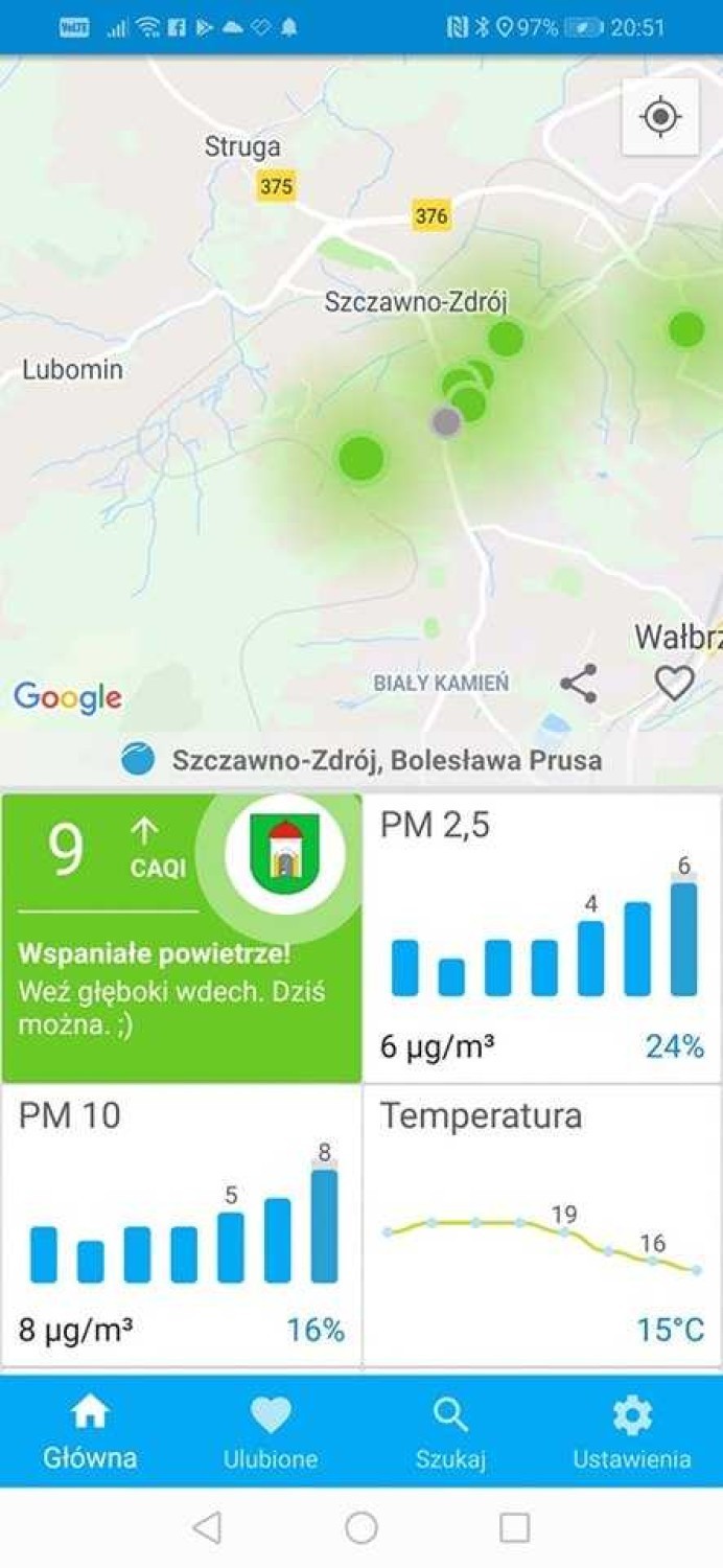 Szczawno-Zdrój: Sensory już pokazują jakość powietrza