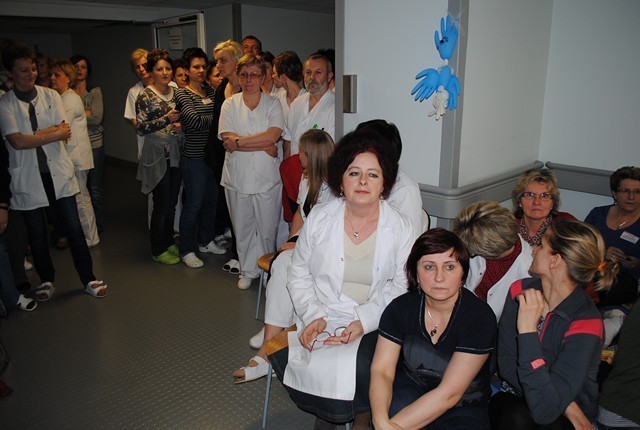 Strajk w Koninie: Poseł Adam Hofman w szpitalu