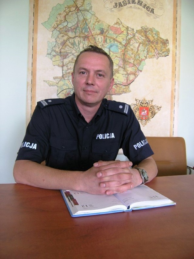 Podinsp. Wojciech  Kozłowski,  komendant  Komisariatu Policji w Jasienicy