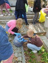 Trzecioklasiści z chodzieskiej Trójki posprzątali groby powstańców (ZDJĘCIA) 