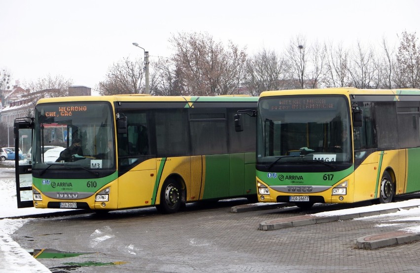 W Grudziądzu autobusy gminnej komunikacji zatrzymywać się...