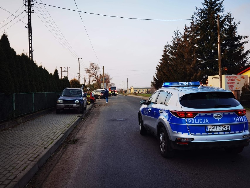 Wypadek na ulicy Walki Młodych w Gołańczy