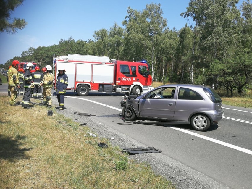 Wypadek na Drodze Krajowej nr 91 na trasie Włocławek - Kowal [zdjęcia, wideo]