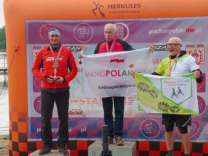Zawodnicy z Justynowa i Andrespola na Mistrzostwach Polski Nordic Walking