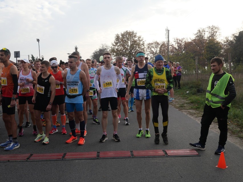 Półmaraton Skoki-Wągrowiec. Kilkuset zawodników pokonało trasę biegnącą przez trzy gminy powiatu wągrowieckiego [ZDJĘCIA ZE STARTU]