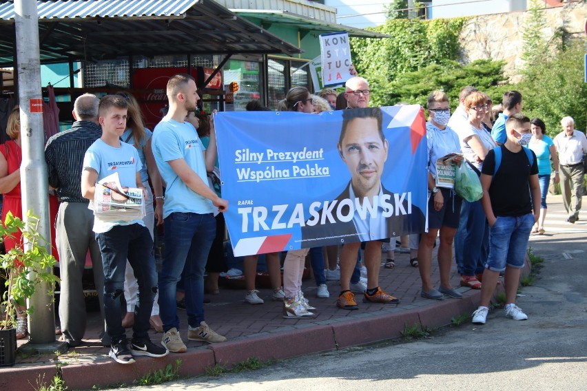 Prezydent Andrzej Duda odwiedził Jasło! W ostatni dzień kampanii wyborczej na placu Bartłomieja spotkał się z mieszkańcami powiatu [ZDJĘCIA]