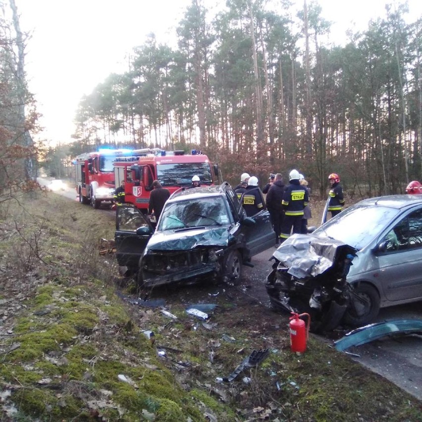 Wypadek na trasie Wersk-Zakrzewo