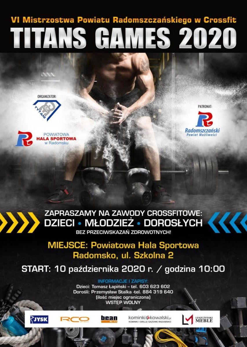CrossFit „Titans Games 2020” w Radomsku. Trwają zgłoszenia zawodników