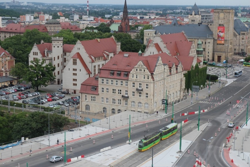 Bałtyk Poznań: Zobacz panoramę miasta z ostatniej kondygnacji wieżowca [ZDJĘCIA]