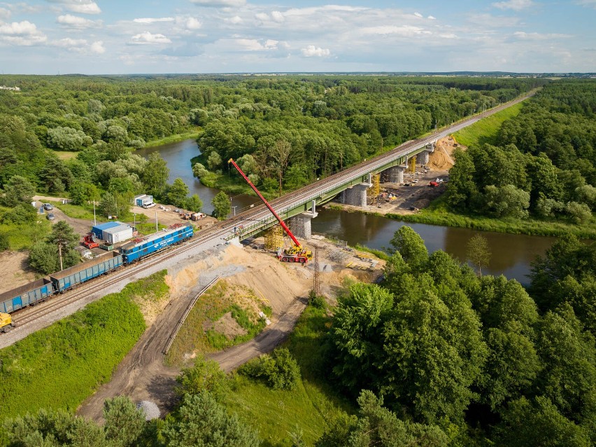 Przebudowa mostu kolejowego nad Wartą w Działoszynie