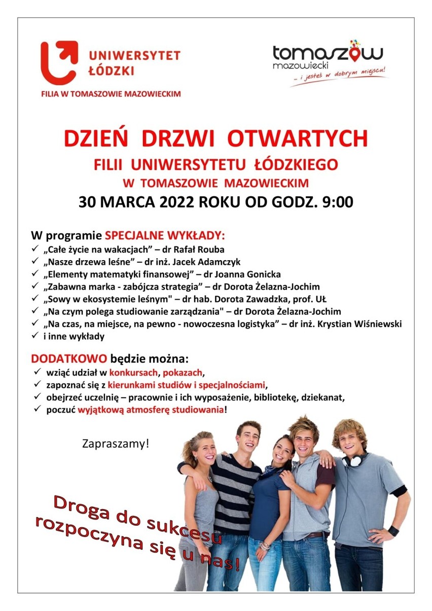 Dzień otwarty w filii Uniwersytetu Łódzkiego w Tomaszowie Mazowieckim już w środę