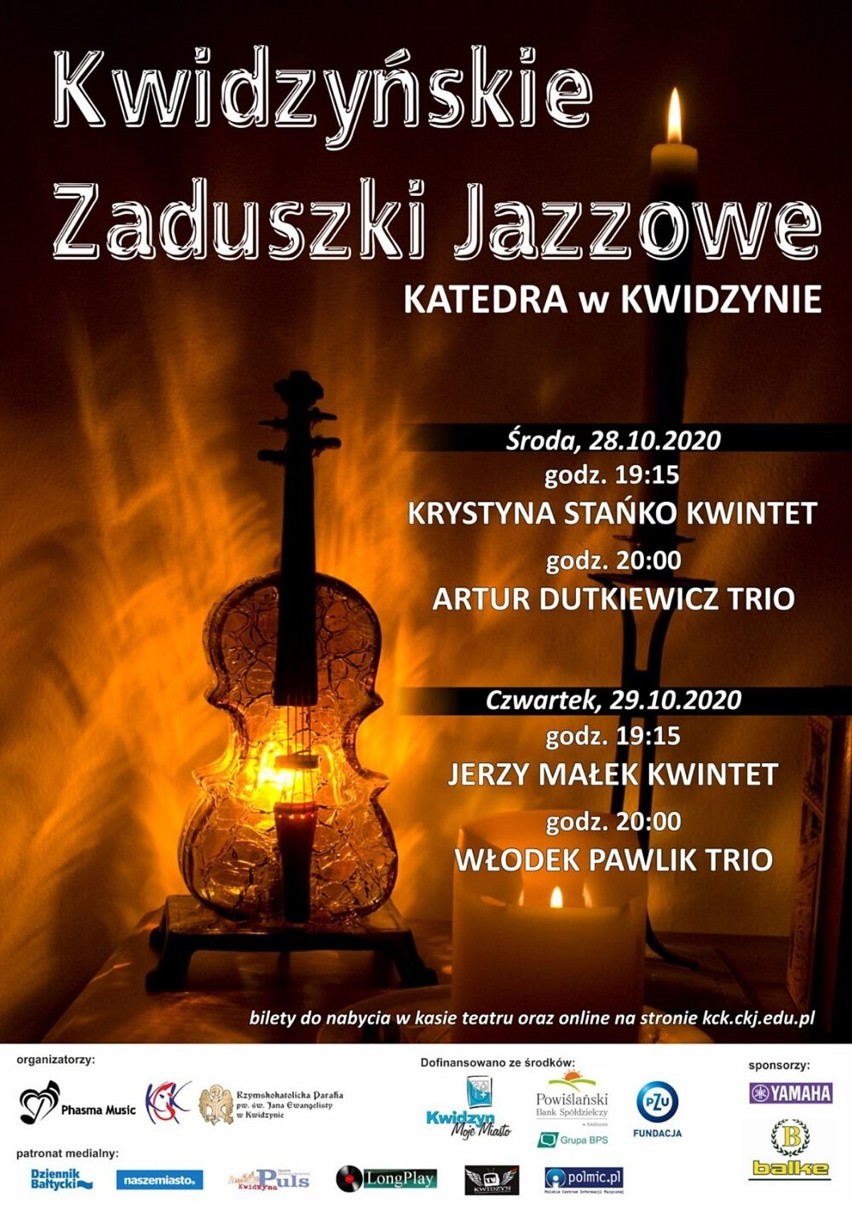 Kwidzyńskie Zaduszki Jazzowe 2020. Wystąpi m.in. Włodek Pawlik