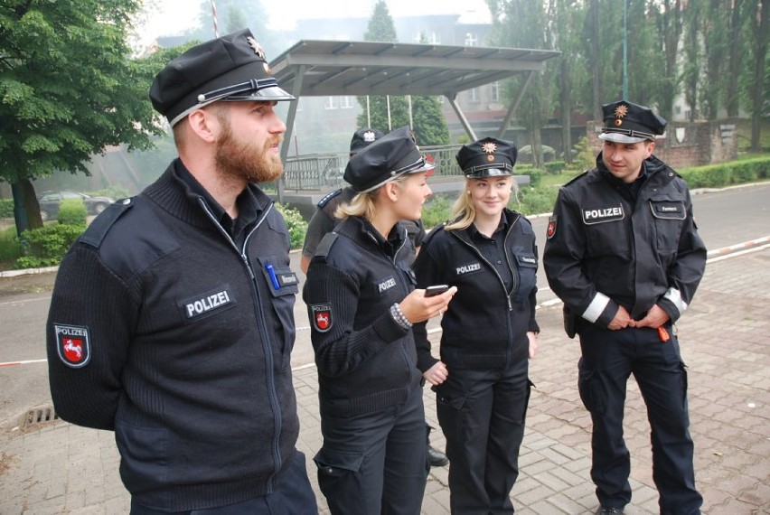 Niemieccy policjanci w katowickim oddziale prewencji [ZDJĘCIA]