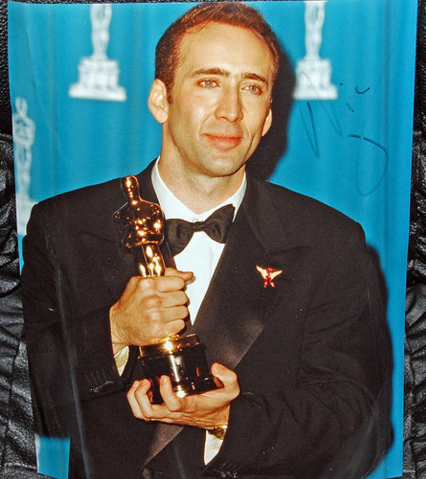 Nicolas Cage z Oskarem.