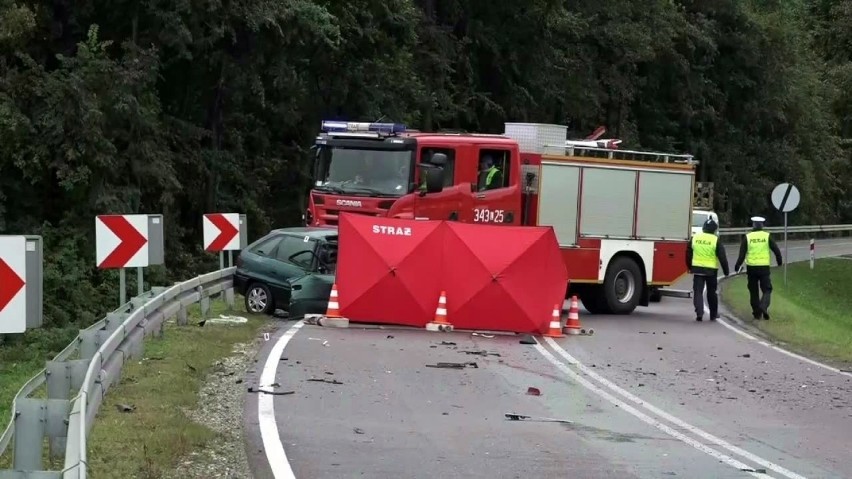 Śmiertelny wypadek na krajowej 19 w powiecie bialskim. "Zakleszczony kierowca bez funkcji życiowych" [WIDEO]