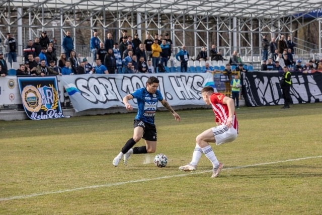 26.03.2022, Kraków: Elorhan w meczu Hutnik - Pogoń Grodzisk Mazowiecki