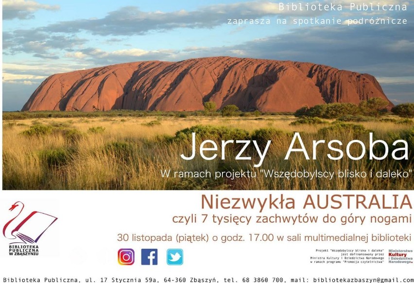 Slajdowisko: "Niezwykła Australia - Jerzy Arsoba" piątek o...