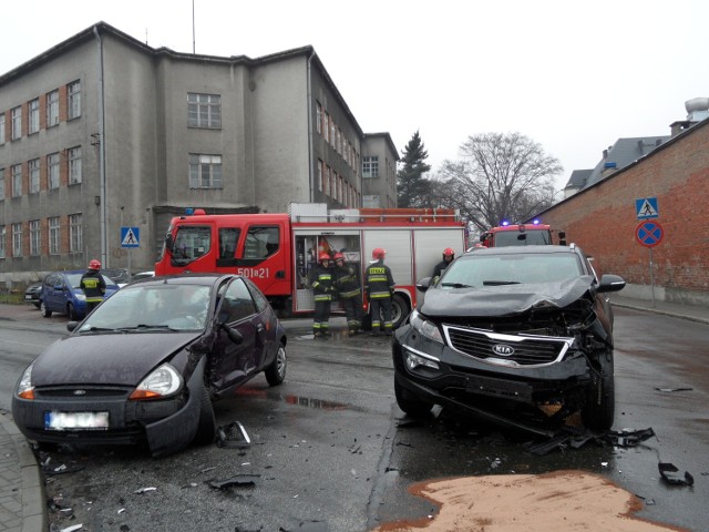 Lubliniec: Wypadek na skrzyżowaniu ul. Sobieskiego i Żwirki i Wigury