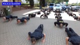 Głogowscy policjanci też pompują w szczytnym celu. #GaszynChallenge w KPP Głogów