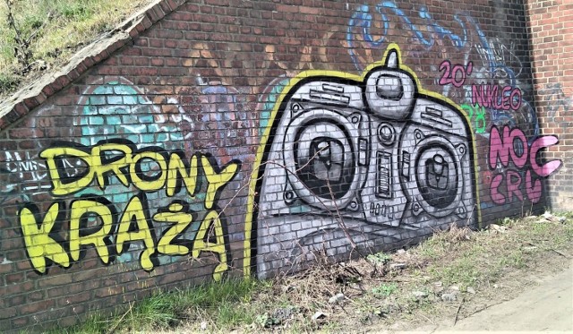 Zimą, ale też jeszcze na początku wiosny – sprzyja graffiti. W jakim sensie? Po prostu na drzewach i krzewach nie ma jeszcze liści, który zwykle zakrywają malunki w zakamarkach i na uboczu miasta. Na zdjęciach graffiti „upolowane” w północno-zachodniej części Zielonej Góry. Na działkowych ogrodzeniach, widocznych z Zielonej Strzały, ale też na murach czy wiadukcie w okolicach osiedla Zacisze czy wiodącej na peryferia ul. Foluszowej.