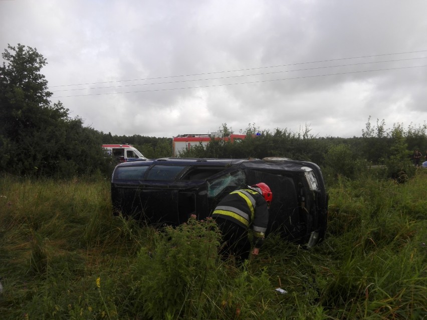 Powiat sławieński. Wypadek na drodze pomiędzy Darłowem a Krupami FOTO