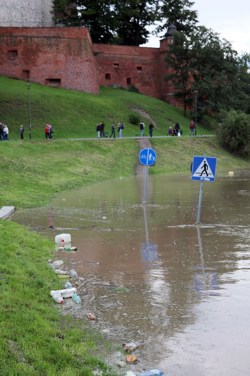 Krakowskie Bulwary zalane: zobacz najnowsze zdjęcia