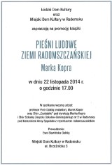 VI Spotkania Chóralne Radomsko 2014 i promocja książki Marka Kopra