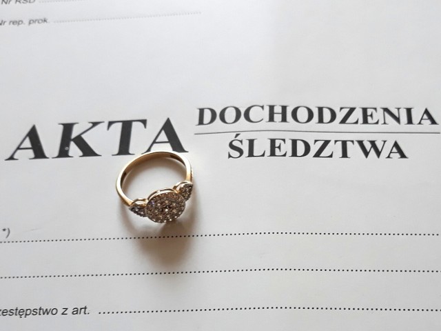 Skradziony w Radziejowie pierścionek miał być prezentem urodzinowym dla córki