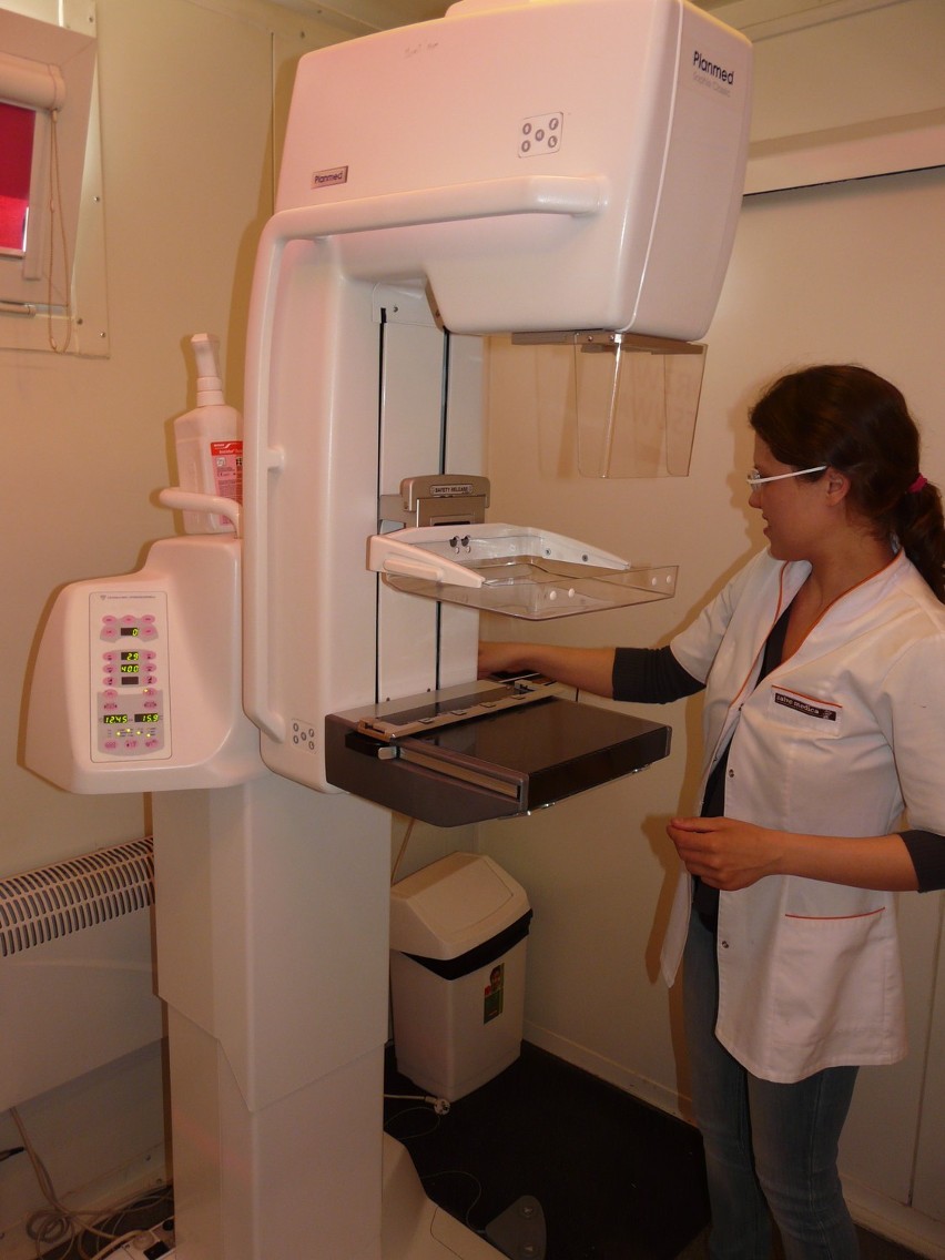 Sprzęt służący do wykonywania mammografii