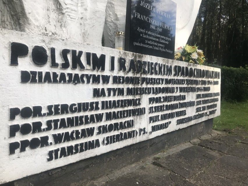Pomnik pod Sokołowem (gm. Lubasz) w Puszczy Noteckiej...