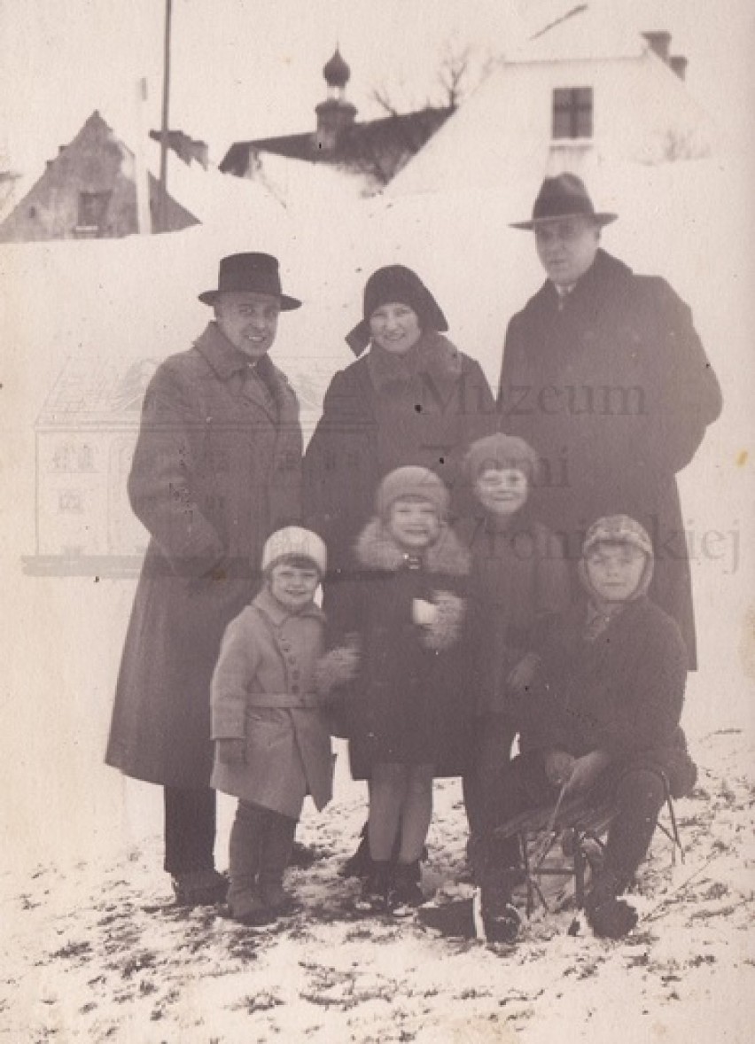 Wacław Schulz z rodziną Matuszaków nad Wartą