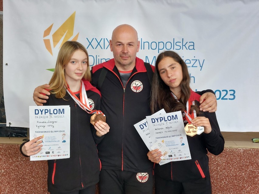 Podczas Ogólnopolskiej Olimpiady Młodzieży w Taekwondo...