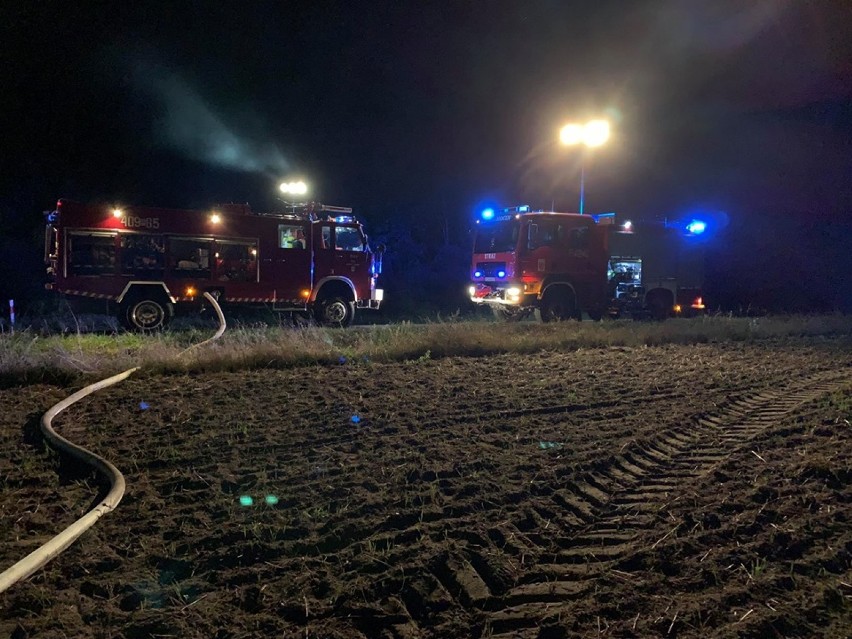 Dzisiaj w nocy strażacy gasili pożar w okolicach Lipiej Góry