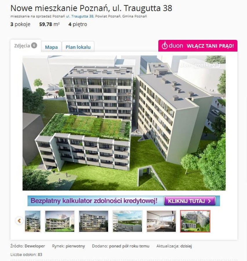 Nowe trzypokojowe mieszkanie w stanie developerskim o...