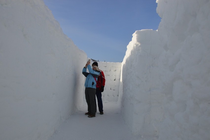 Zakopane. Największy na świecie śnieżny labirynt pod Wielką Krokwią [ZDJĘCIA]